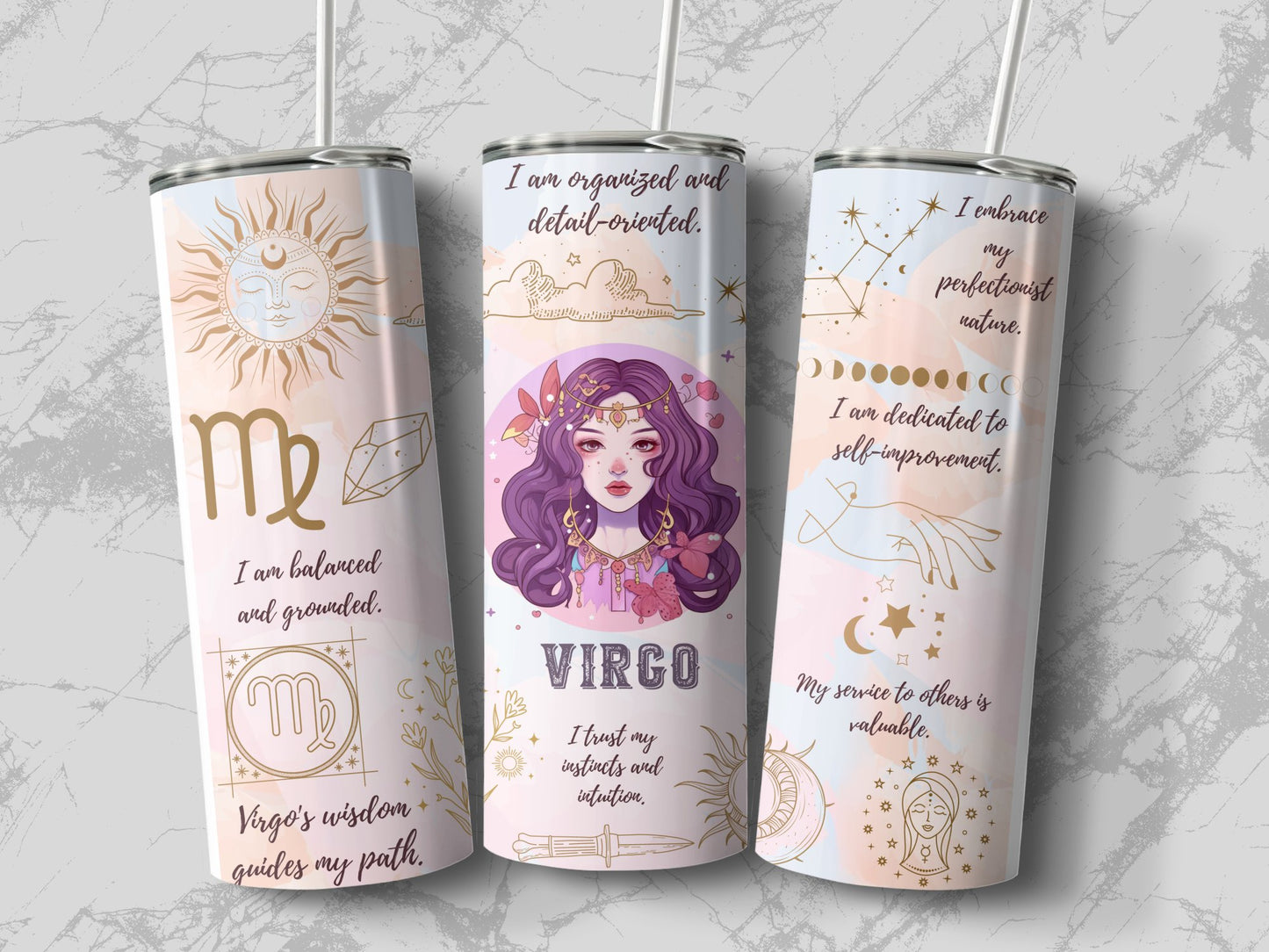 Horoscope (Virgo) Steel Tumbler (Adult)