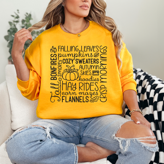 All Things Fall Crewneck (Gold)