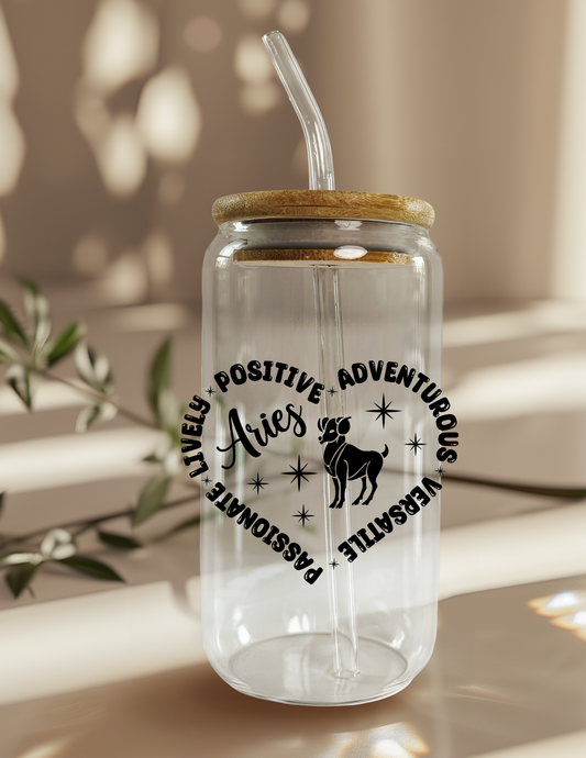 Aries 16oz Glass Can (Color Customizable)