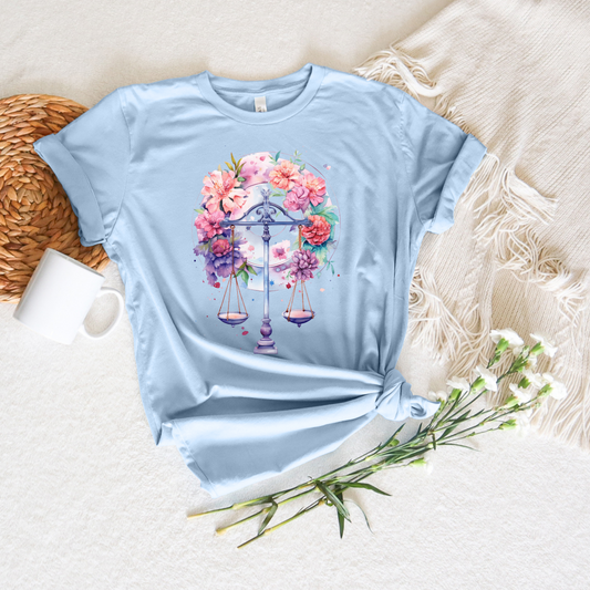 Libra T-Shirt (Baby Blue)