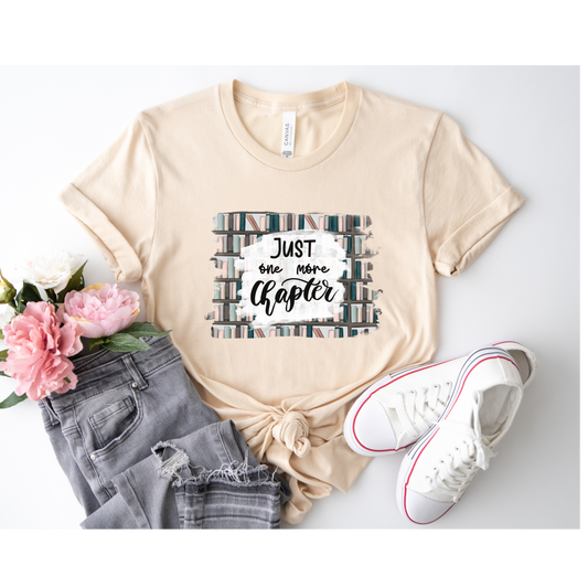 Just One More Chapter T-Shirt (Soft Cream)