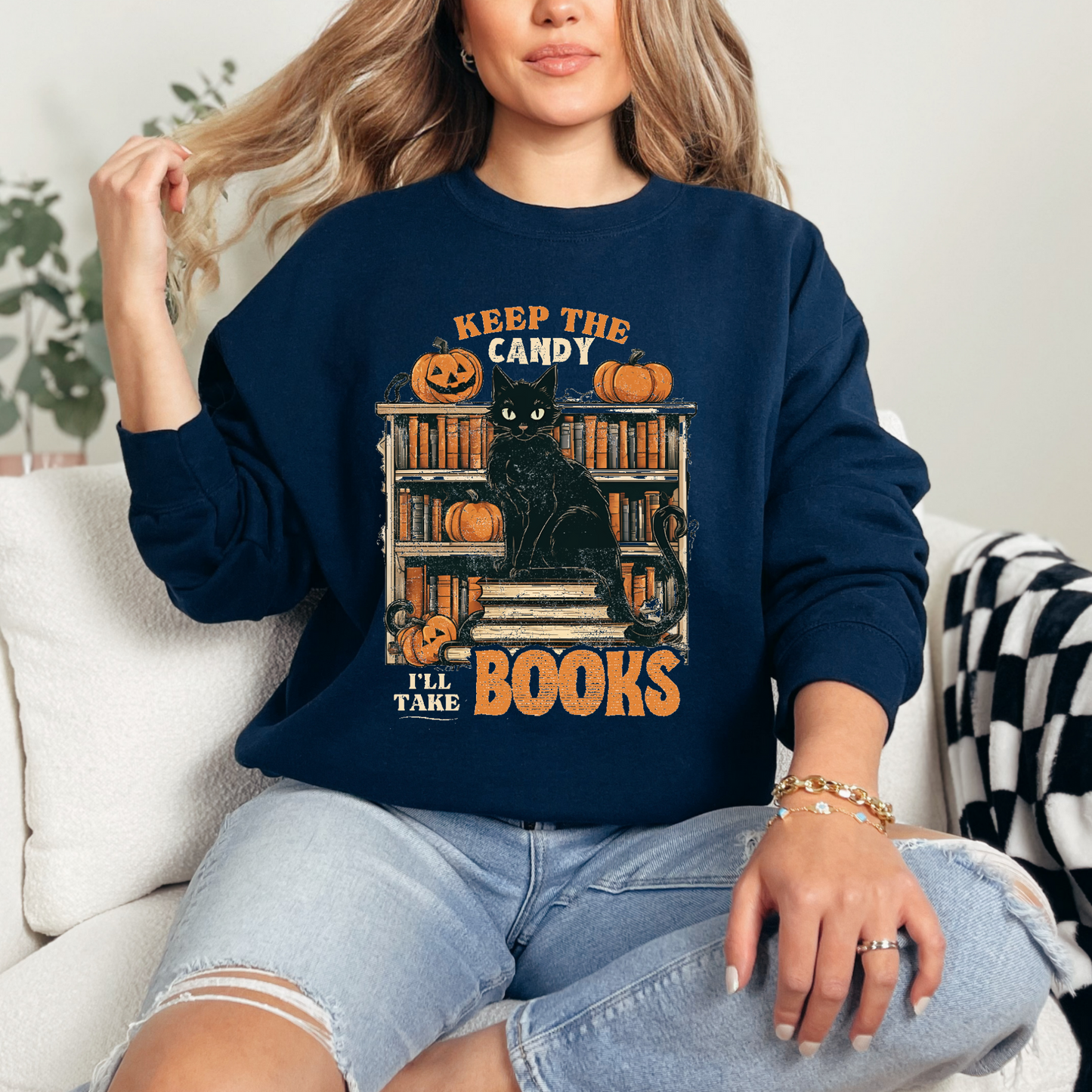 Keep the Candy I'll Take Books (Navy)