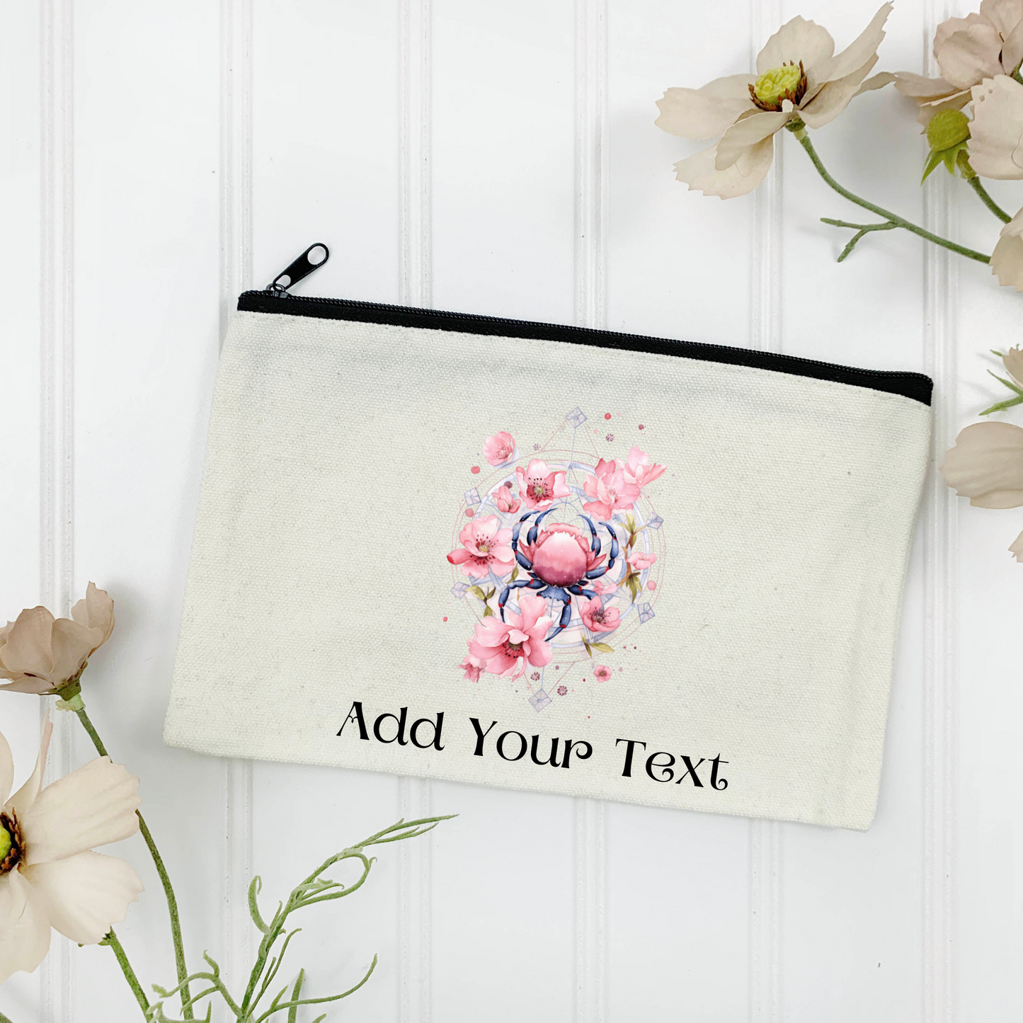 Cancer Canvas Zipper Pouch