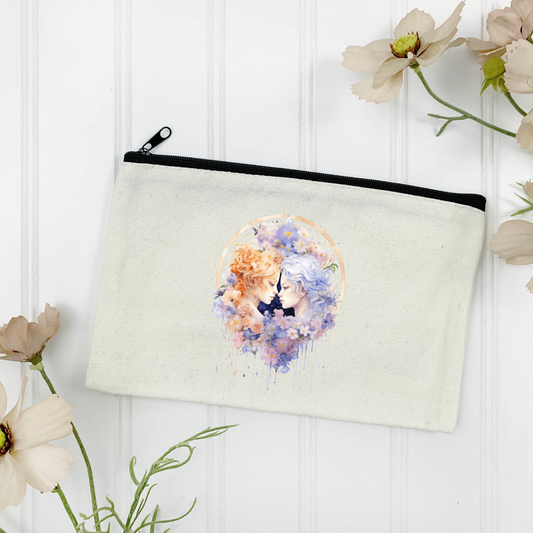 Gemini Canvas Zipper Pouch