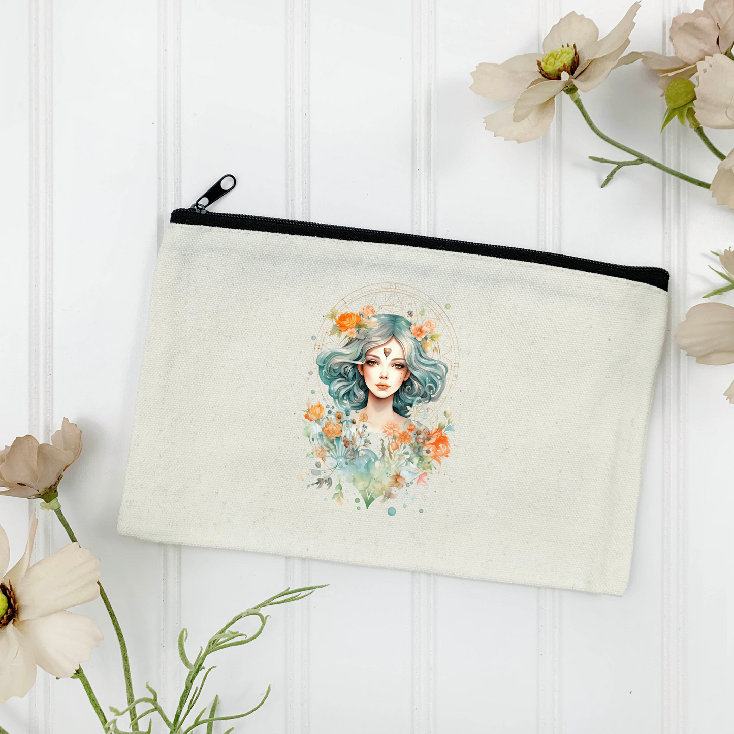 Virgo Canvas Zipper Pouch