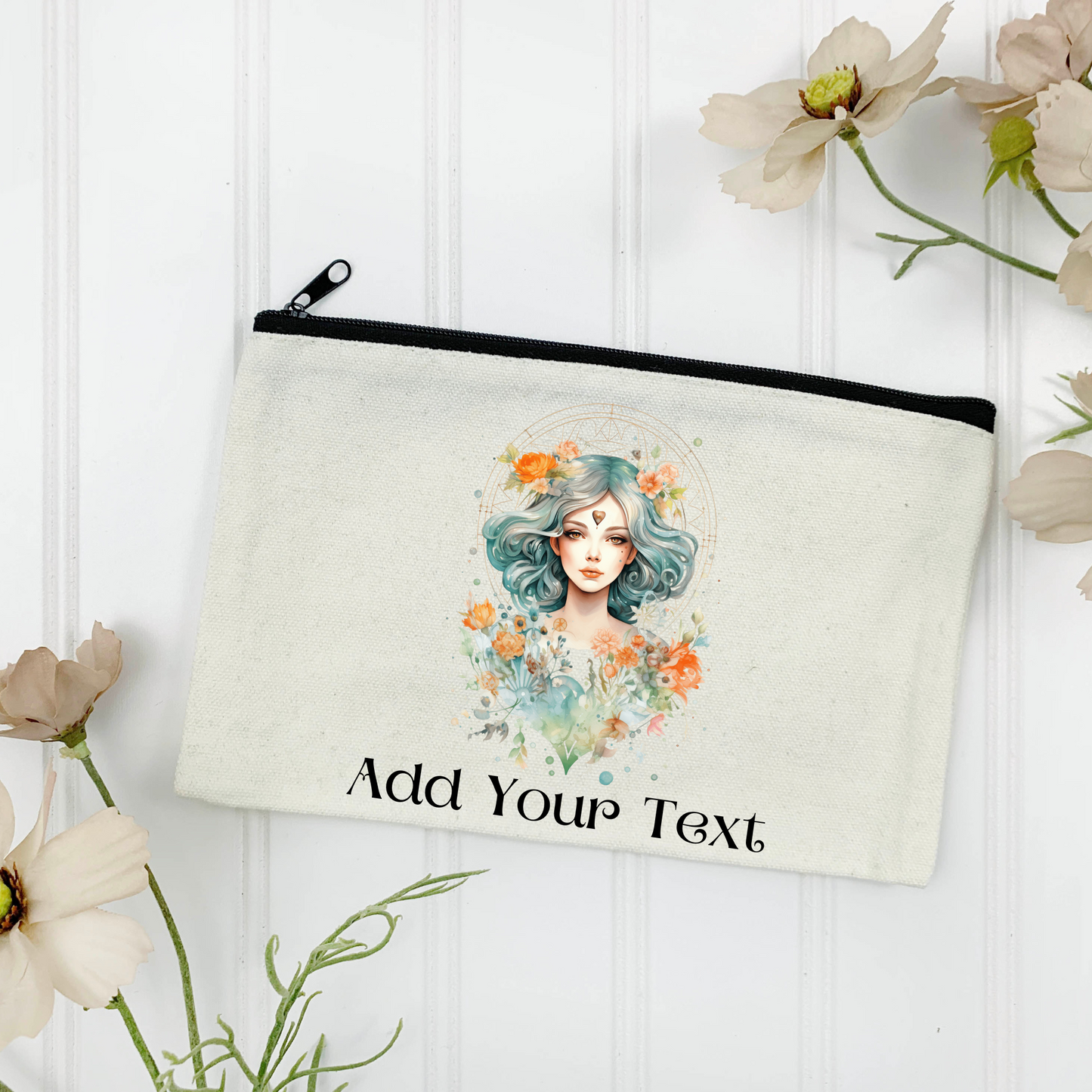 Virgo Canvas Zipper Pouch