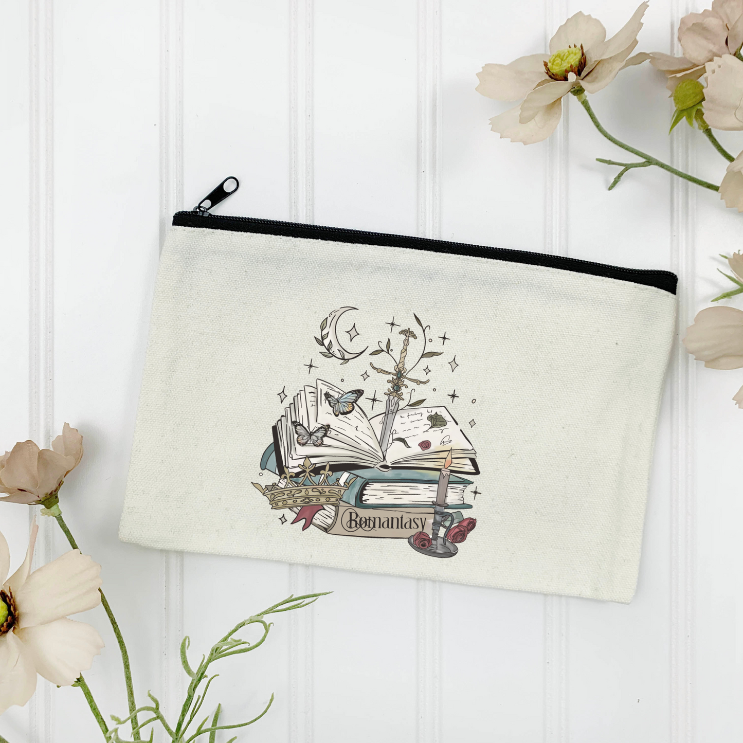 Romantasy Canvas Zipper Pouch