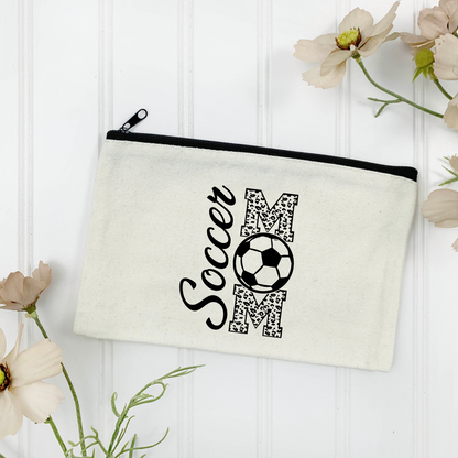 Soccer Mom Canvas Tote Bag - (Color Customizable)