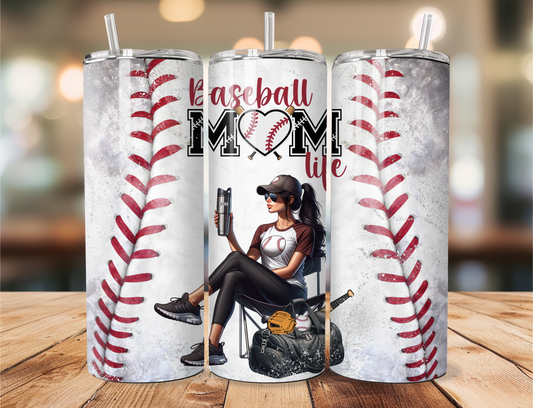 Baseball Mom Life Stainless Steel Tumbler