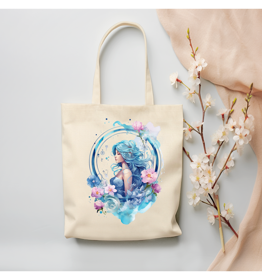 Aquarius Canvas Tote Bag