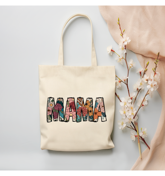 Boho Mama Canvas Tote Bag