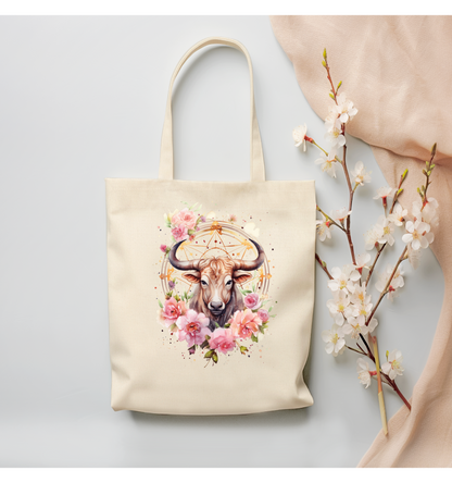 Taurus Canvas Tote Bag