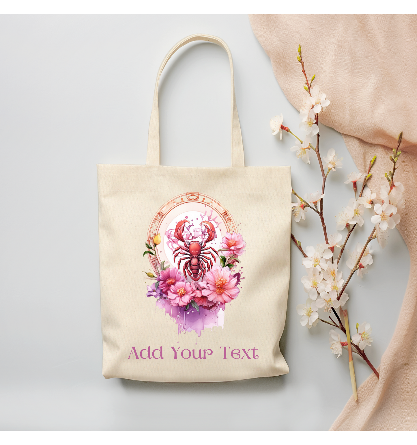 Scorpio Canvas Tote Bag