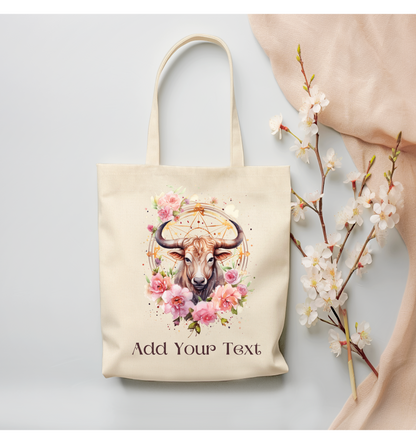 Taurus Canvas Tote Bag