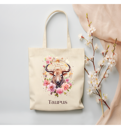 Taurus Canvas Tote Bag