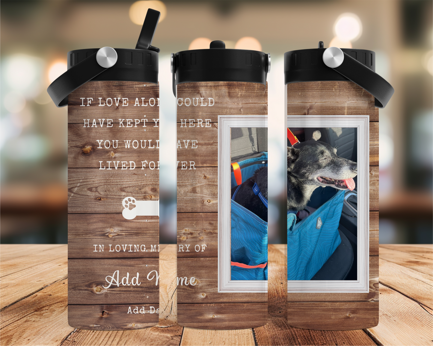 If Love Alone......Lived Forever Stainless Steel Tumbler (Customizable)