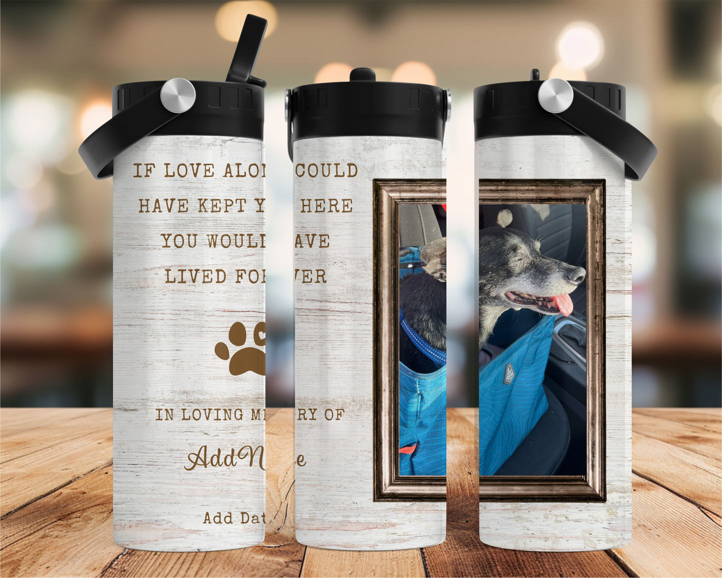 If Love Alone......Lived Forever Stainless Steel Tumbler (Customizable)