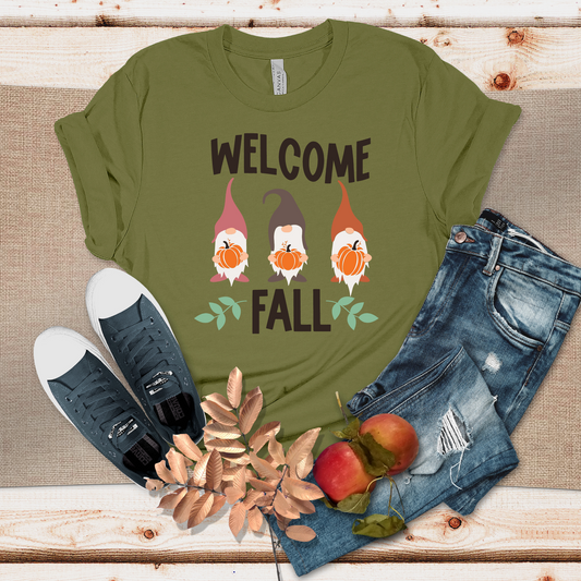 Welcome Fall T-Shirt (Olive)